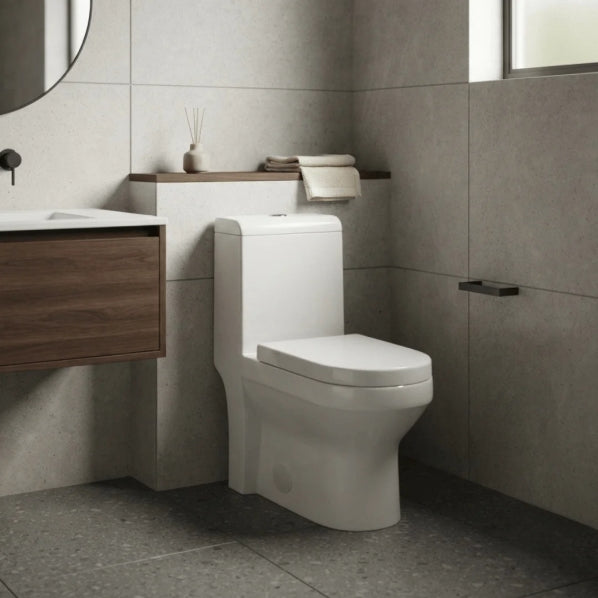 Minimaliste Chic One-Piece Toilet – Modern High-Efficiency Design