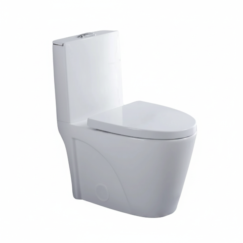 Rimless Mono-Bloc Toilet - Front Angle